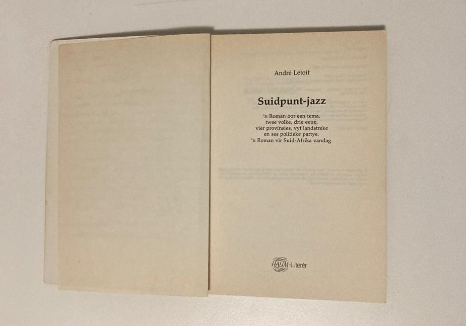 Suidpunt-jazz - André Letoit (First edition)
