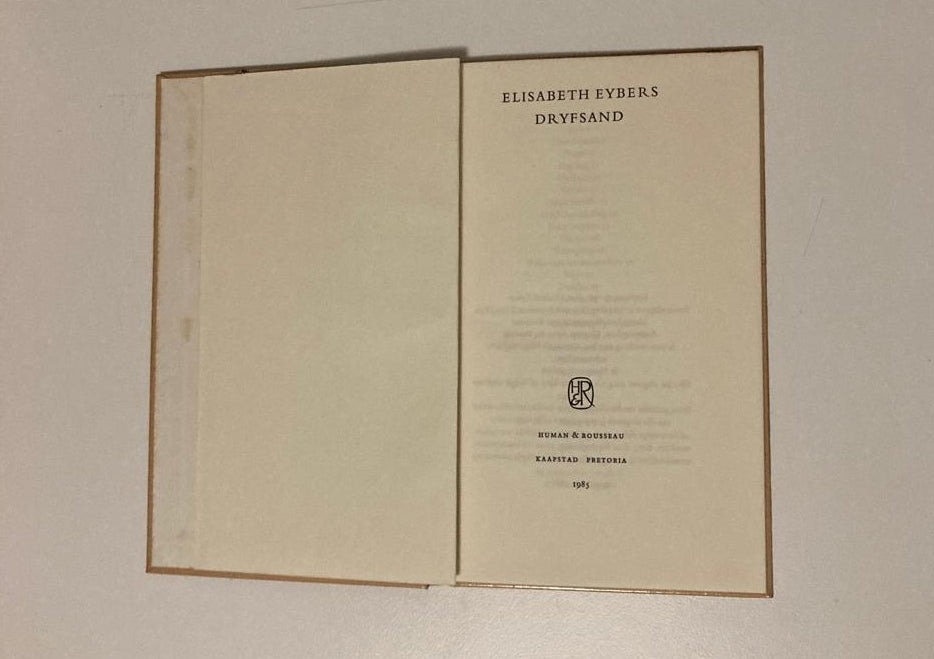 Dryfsand - Elisabeth Eybers (First edition)