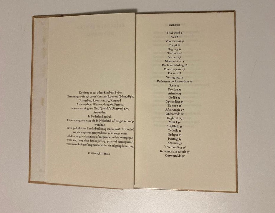 Dryfsand - Elisabeth Eybers (First edition)