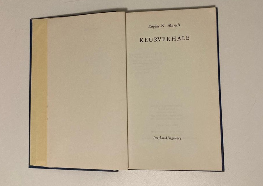 Keurverhale - Eugéne N. Marais