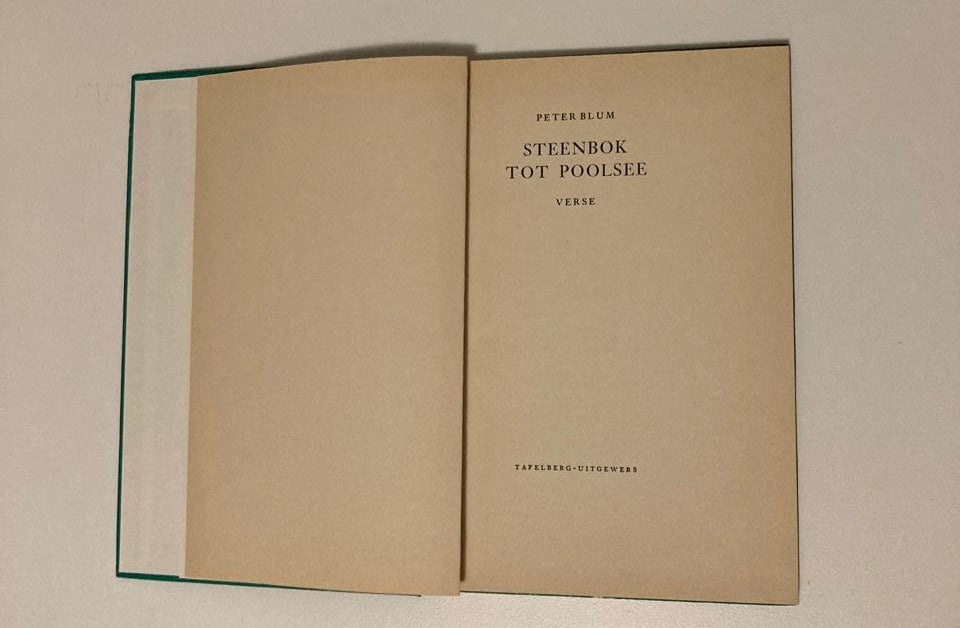 Steenbok tot Poolsee - Peter Blum