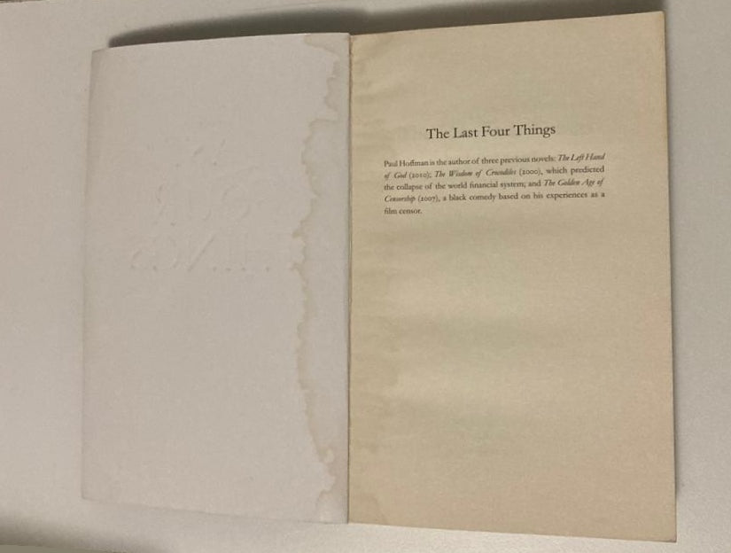 The last four things - Paul Hoffman (The Left Hand of God #2)