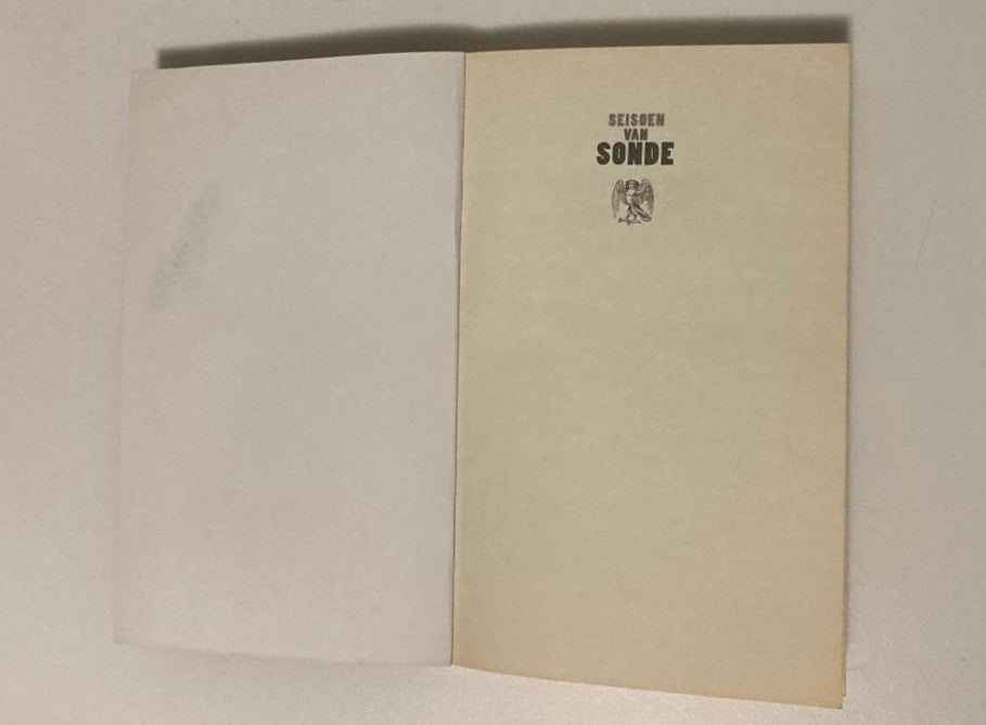 Seisoen van sonde - Chris Karsten (First edition)