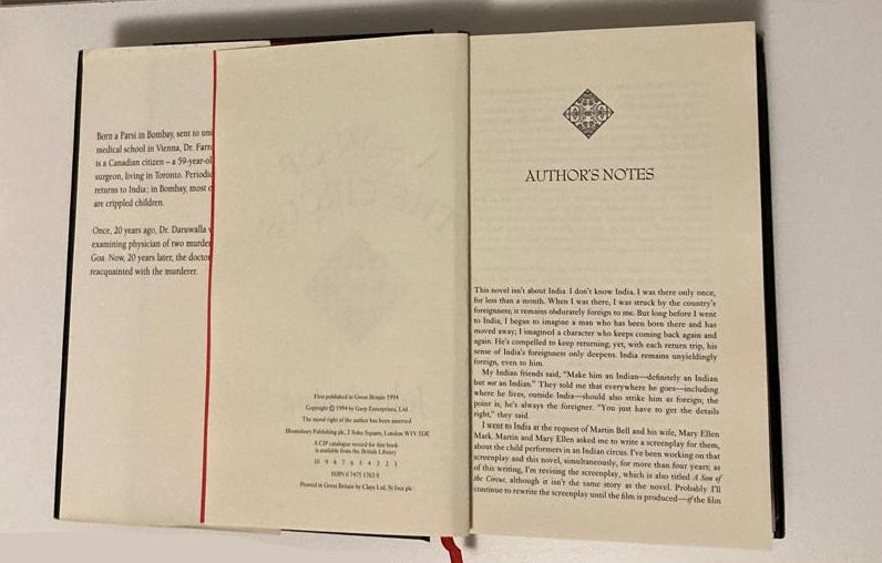A son of the circus - John Irving (First UK edition)