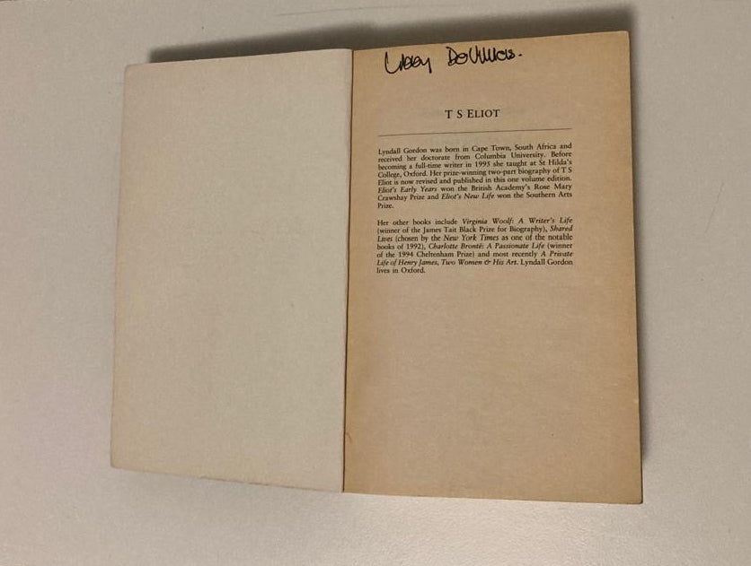 T.S. Eliot: An imperfect life - Lyndall Gordon