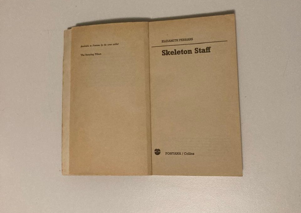 Skeleton staff - Elizabeth Ferrars