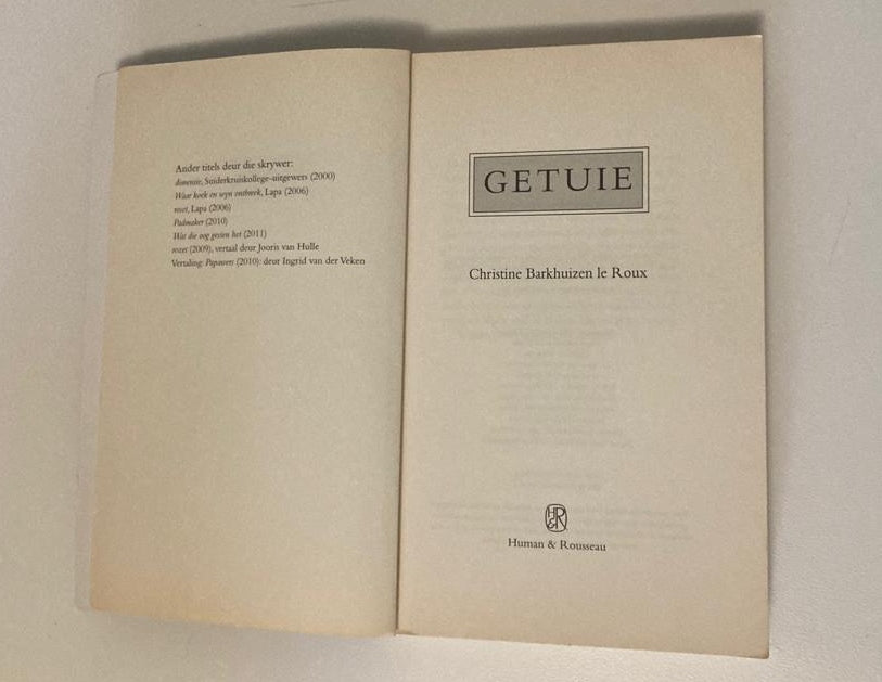 Getuie - Christine Barkhuizen le Roux
