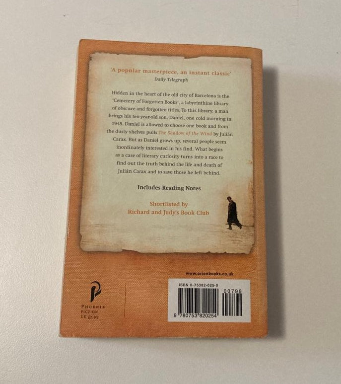 The shadow of the wind - Carlos Ruiz Zafón
