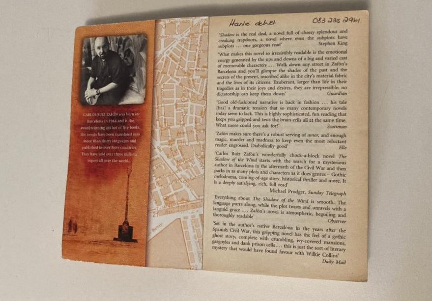 The shadow of the wind - Carlos Ruiz Zafón