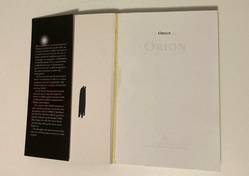 Orion - Deon Meyer (First edition)