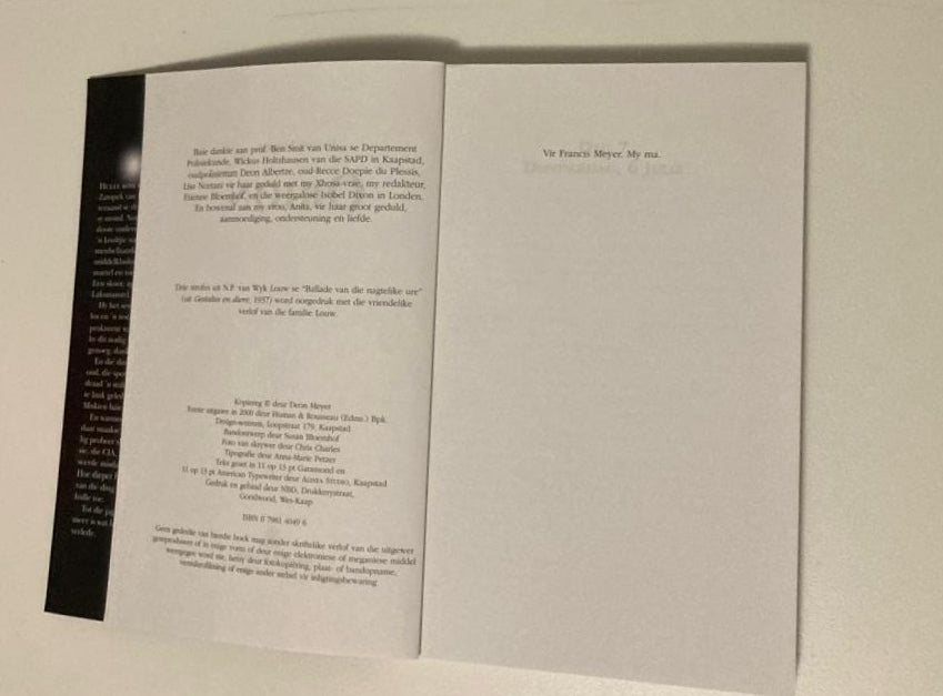 Orion - Deon Meyer (First edition)