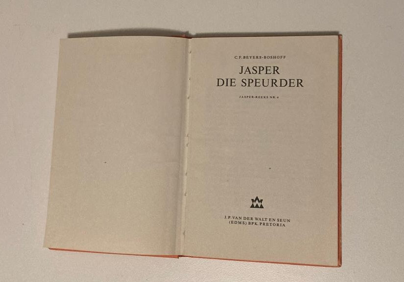 Jasper die speurder - C.F. Beyers Boshoff (Jasper #4)