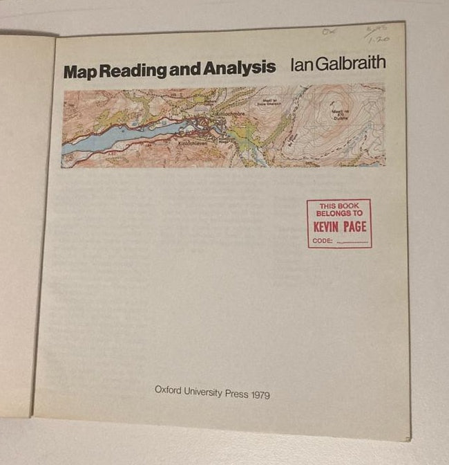 Map reading and analysis - Ian Galbraith