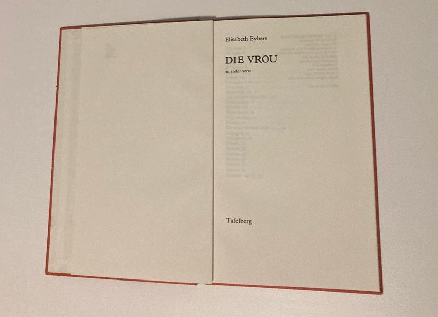 Die vrou en ander verse - Elisabeth Eybers