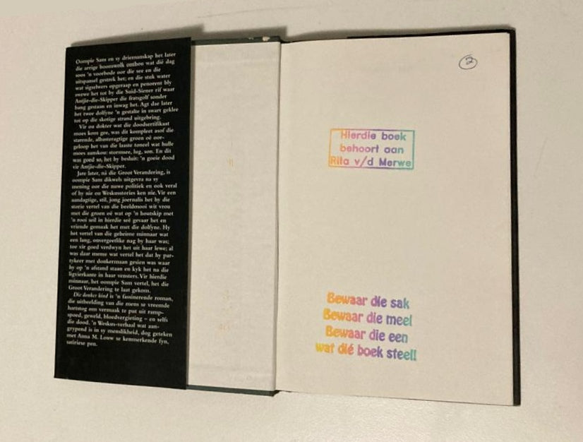 Die donker kind - Anna M. Louw (First edition)