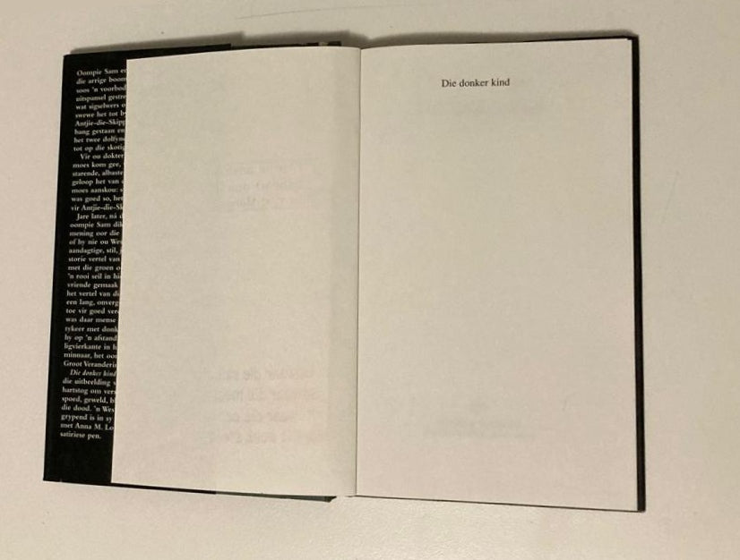Die donker kind - Anna M. Louw (First edition)