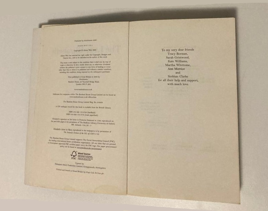The lady Elizabeth - Alison Weir (First UK edition; Elizabeth I #1)