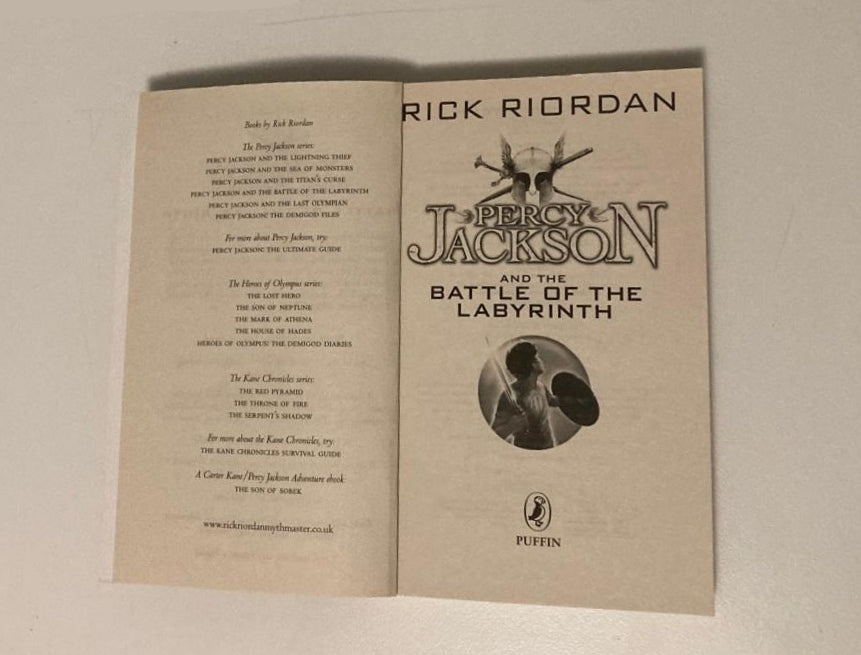 Percy Jackson and the battle of the labyrinth - Rick Riordan (Percy Jackson and the Olympians #4)