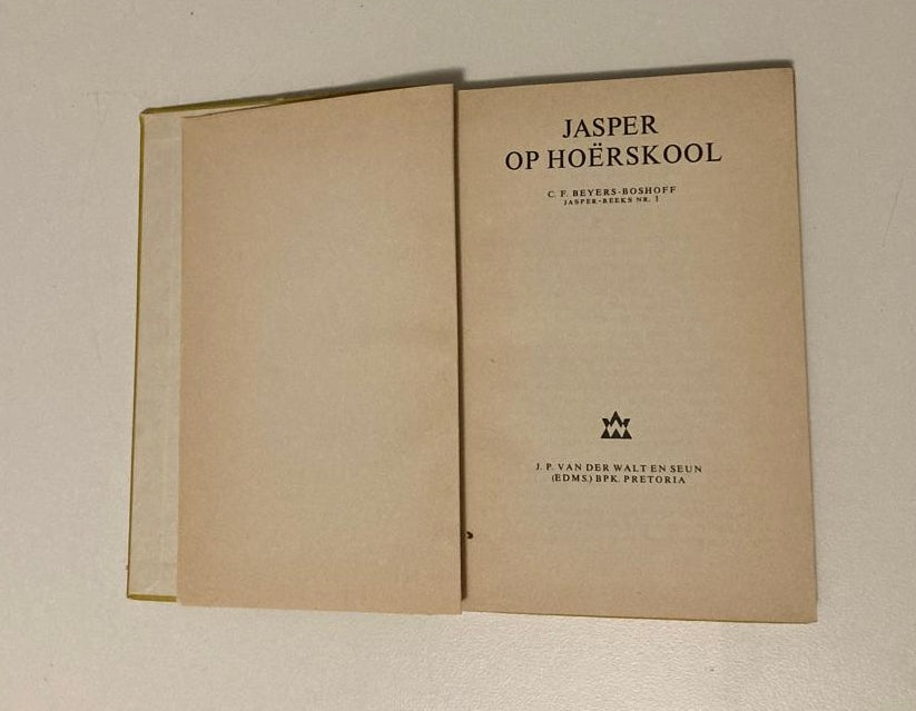 Jasper op hoërskool - C.F. Beyers-Boshoff