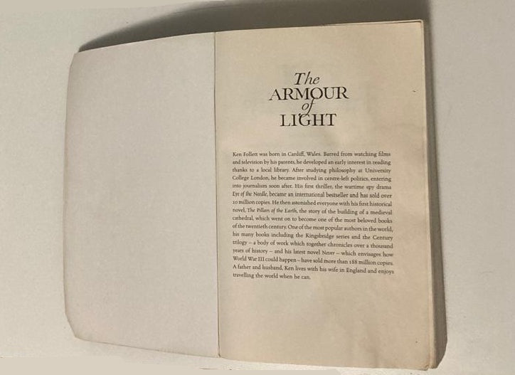 The armour of light - Ken Follett (Kingsbridge #4; First UK edition)
