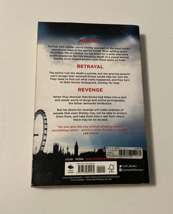 Revenge - James Patterson & Andrew Holmes (David Shelley #1; First edition)