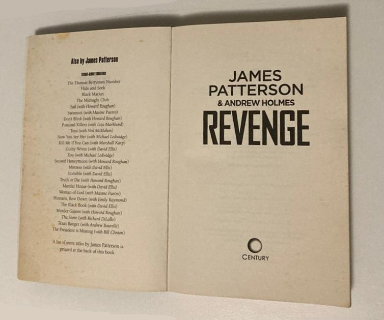 Revenge - James Patterson & Andrew Holmes (David Shelley #1; First edition)