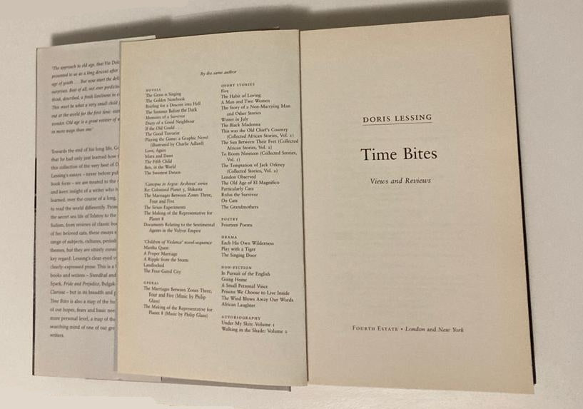 Time bites: Views and reviews - Doris Lessing (First UK edition)