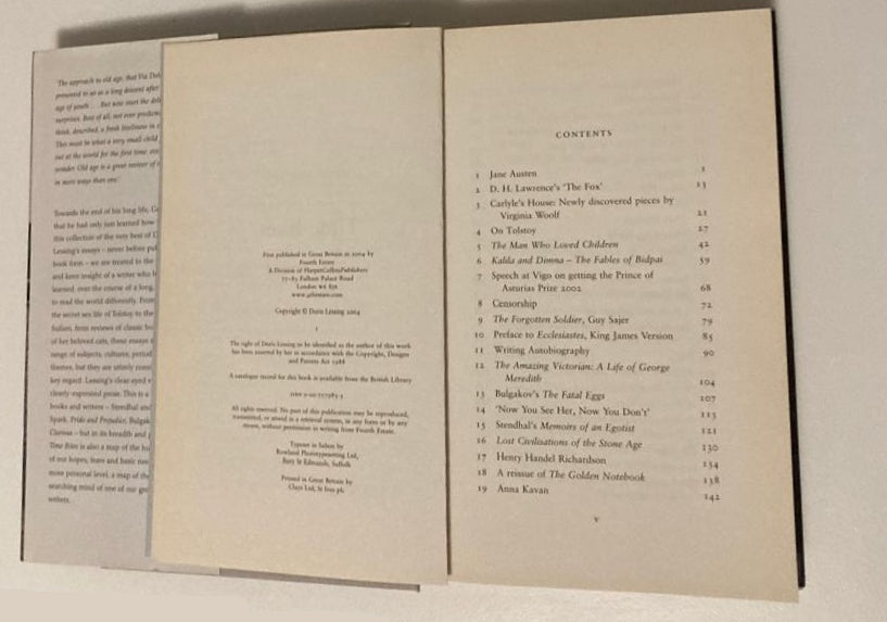 Time bites: Views and reviews - Doris Lessing (First UK edition)