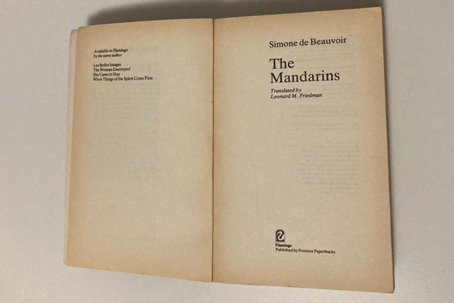 The Mandarins - Simone de Beauvoir