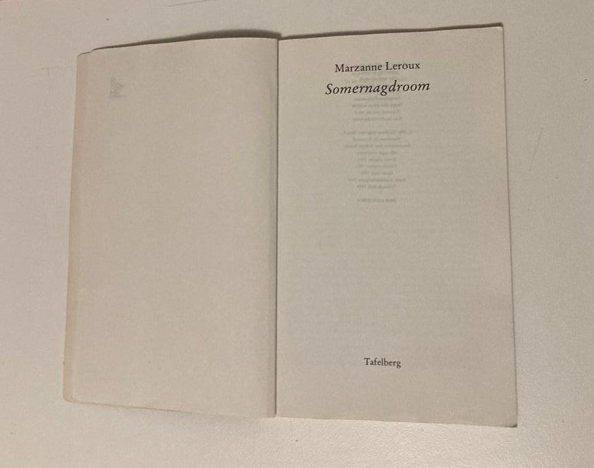 Somernagdroom - Marzanne Leroux