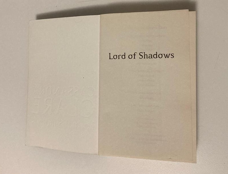 Lord of shadows - Cassandra Clare (The Dark Artifices #2)