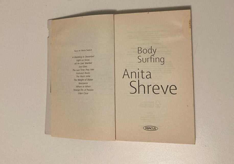 Body surfing - Anita Shreve (Fortune's Rocks #4)