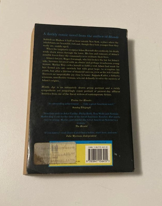 Middle age: A romance - Joyce Carol Oates (First UK edition)