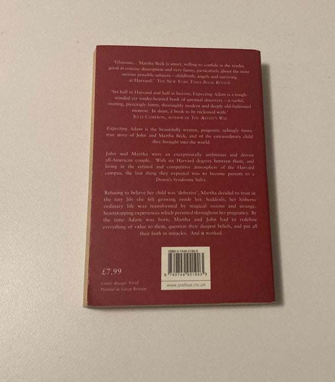 Expecting Adam: A true story of birth, transformation & unconditional love - Martha Beck