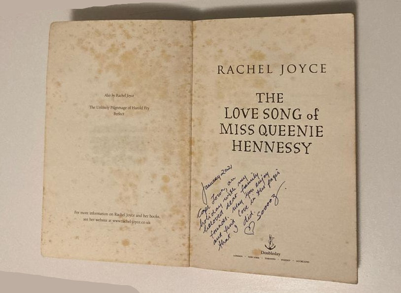 The love song of Miss Queenie Hennessy - Rachel Joyce (First edition)