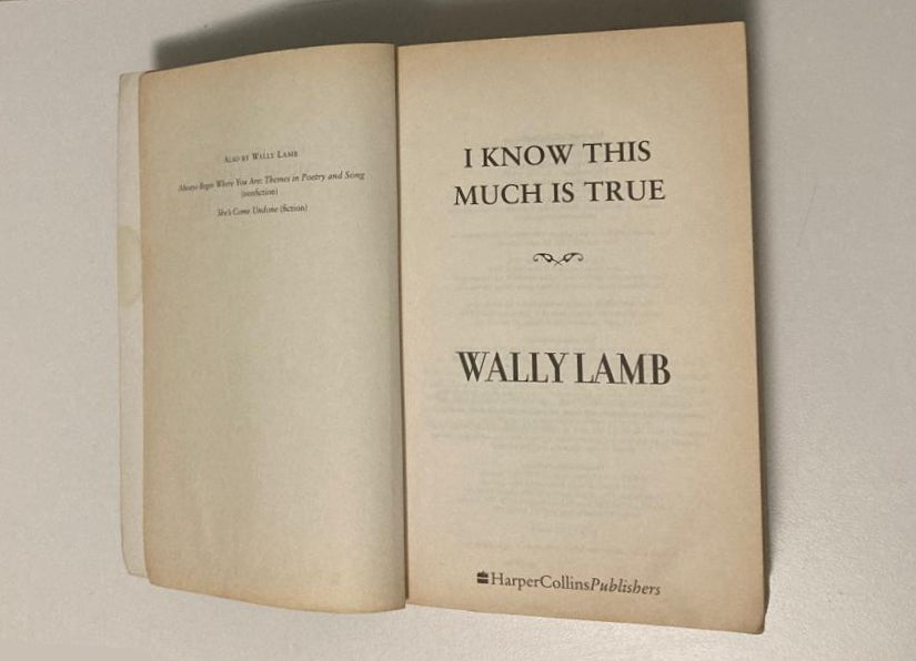 I know this much is true - Wally Lamb