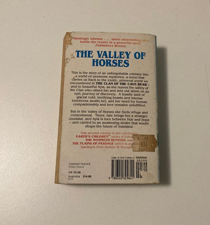 The valley of horses - Jean M. Auel (Earth's Children #2)