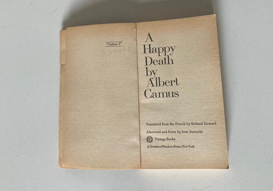 A happy death - Albert Camus