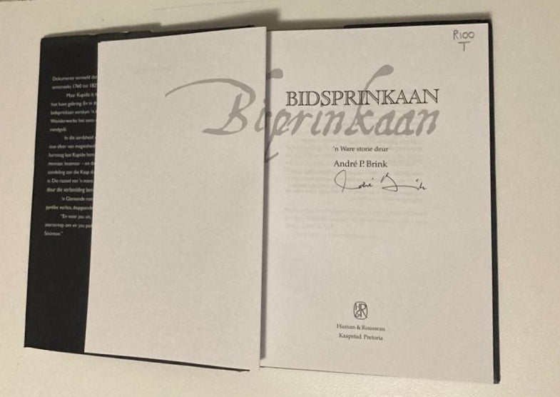 Bidsprinkaan - André P. Brink (Signed; First edition)