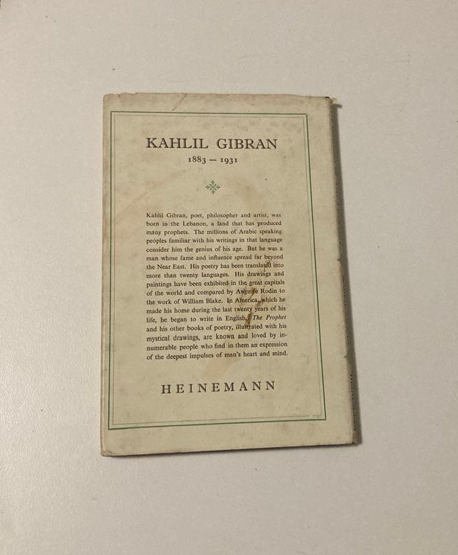 The garden of the prophet - Kahlil Gibran
