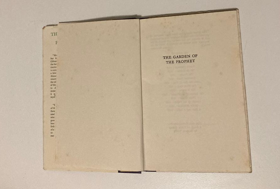 The garden of the prophet - Kahlil Gibran
