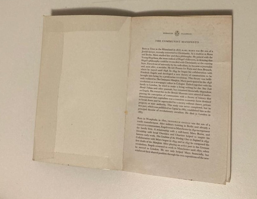 The Communist Manifesto - Karl Marx and Friedrich Engels