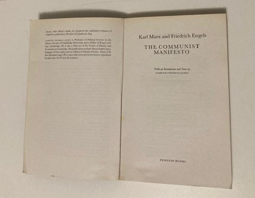 The Communist Manifesto - Karl Marx and Friedrich Engels