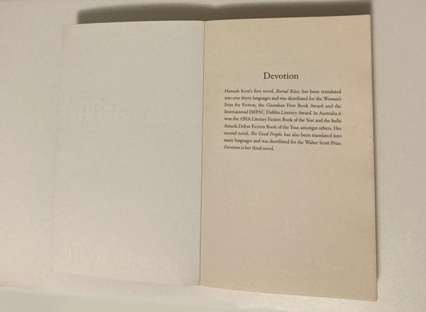 Devotion - Hannah Kent