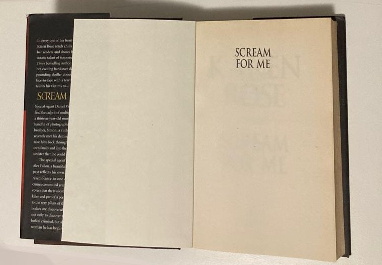 Scream for me - Karen Rose (Romantic Suspense #8; First edition)