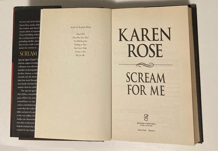 Scream for me - Karen Rose (Romantic Suspense #8; First edition)