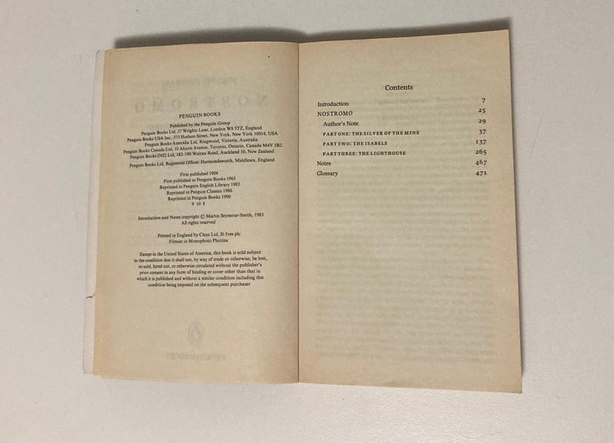Nostromo - Joseph Conrad