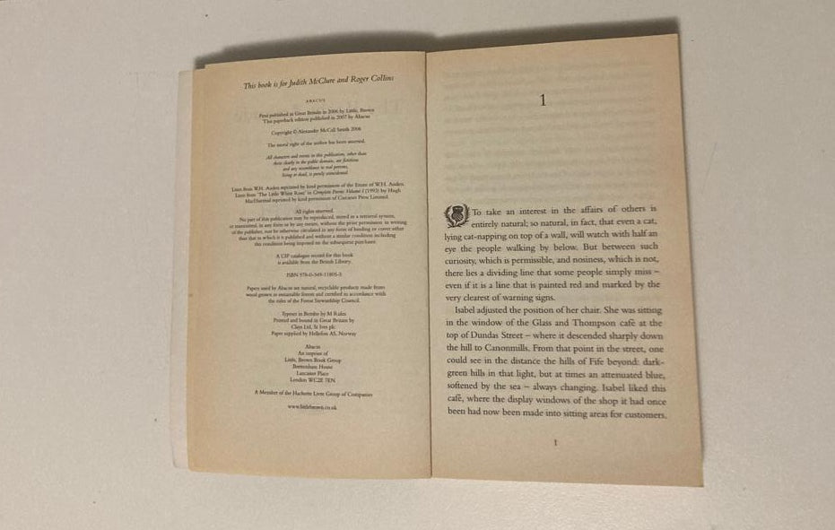 The right attitude to rain - Alexander McCall Smith (Isabel Dalhousie #3)