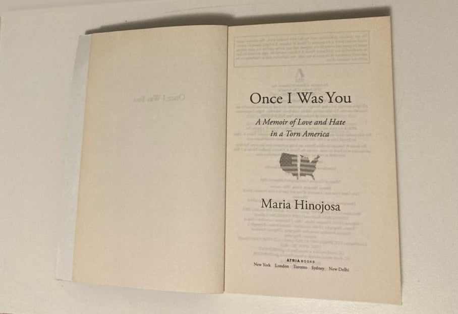 Once I was you - Maria Hinojosa (Uncorrected book proof)