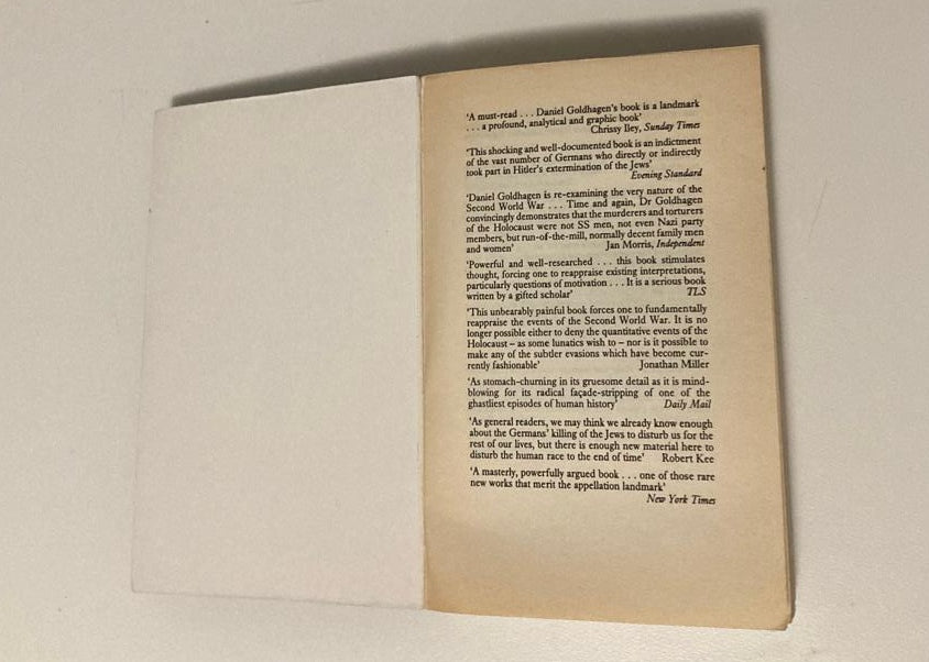 Hitler's willing executioners: Ordinary Germans and the Holocaust - Daniel Jonah Goldhagen